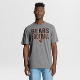 Chicago Bears First Down Tribute Tri-Blend T-Shirt - Heather Gray T-shirts