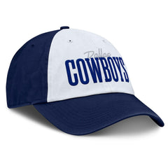 Dallas Cowboys Women's Fanzone Adjustable Hat - White/Navy Hats
