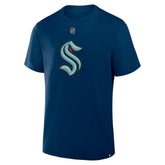 Matty Beniers Seattle Kraken Fanatics Authentic Stack Name & Number T-Shirt - Navy | US 202466771