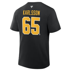 Erik Karlsson Pittsburgh Penguins Fanatics Authentic Stack Name & Number T-Shirt - Black | US 202466774