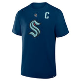 Jordan Eberle Seattle Kraken Fanatics Authentic Stack Name & Number T-Shirt - Navy | US 202466780