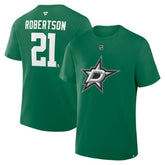 Jason Robertson Dallas Stars Fanatics Authentic Stack Name & Number T-Shirt - Kelly Green | US 202466857