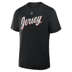 Jacob Markstrom New Jersey Devils Fanatics Authentic Stack Name & Number T-Shirt - Black | US 202466924