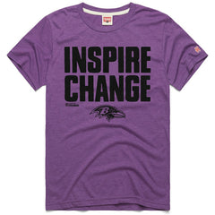 Baltimore Ravens Homage Unisex 2024 Inspire Change Tri-Blend T-Shirt - Purple T-shirts
