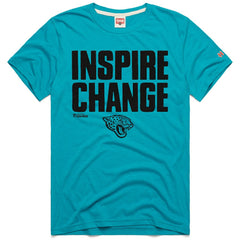 Jacksonville Jaguars Homage Unisex 2024 Inspire Change Tri-Blend T-Shirt - Teal T-shirts