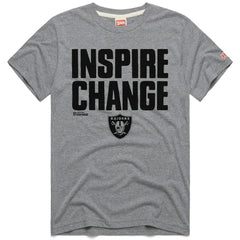 Las Vegas Raiders Homage Unisex 2024 Inspire Change Tri-Blend T-Shirt - Gray T-shirts