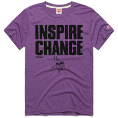 Minnesota Vikings Homage Unisex 2024 Inspire Change Tri-Blend T-Shirt - Purple T-shirts