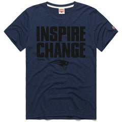 New England Patriots Homage Unisex 2024 Inspire Change Tri-Blend T-Shirt - Navy T-shirts
