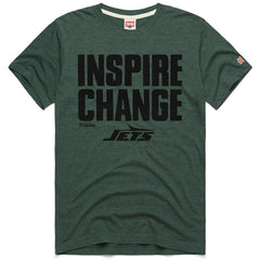 New York Jets Homage Unisex 2024 Inspire Change Tri-Blend T-Shirt - Green T-shirts