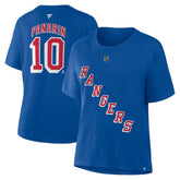 Artemi Panarin New York Rangers Fanatics Women's Authentic Stack Name & Number T-Shirt - Blue | US 202477567