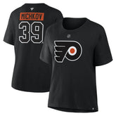 Matvei Michkov Philadelphia Flyers Fanatics Women's Authentic Stack Name & Number T-Shirt - Black | US 202477705