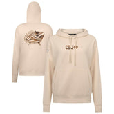 Columbus Blue Jackets Levelwear Women's Desert Camo Adorn Battalion Pullover Hoodie - Khaki | US 202478736