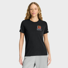 Cincinnati Bengals Women's 2025 NFL Crucial Catch Tri-Blend Dri-FIT T-Shirt - Black T-shirts