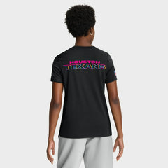 Houston Texans Women's 2025 NFL Crucial Catch Tri-Blend Dri-FIT T-Shirt - Black T-shirts