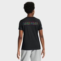 Las Vegas Raiders Women's 2025 NFL Crucial Catch Tri-Blend Dri-FIT T-Shirt - Black T-shirts