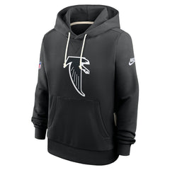 Atlanta Falcons Women's Throwback Sideline Standard Issue Dri-FIT Hoodie - Black Hoodies