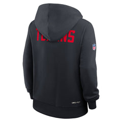Houston Texans Women's Throwback Sideline Standard Issue Dri-FIT Hoodie - Navy Hoodies