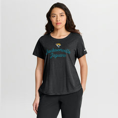Jacksonville Jaguars Women's Script Tri-Blend T-Shirt - Black T-shirts