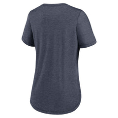 New England Patriots Women's Script Tri-Blend T-Shirt - Navy T-shirts