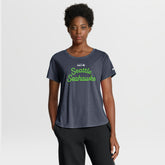Seattle Seahawks Women's Script Tri-Blend T-Shirt - College Navy T-shirts