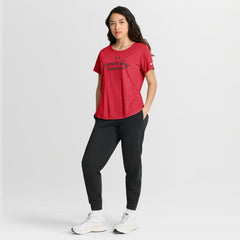 Tampa Bay Buccaneers Women's Script Tri-Blend T-Shirt - Red T-shirts