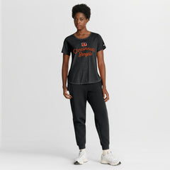 Cincinnati Bengals Women's Script Tri-Blend T-Shirt - Black T-shirts