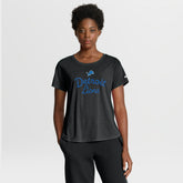 Detroit Lions Women's Script Tri-Blend T-Shirt - Black T-shirts