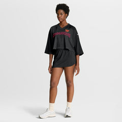 Washington Commanders Women's Primetime Cropped Mesh Dri-FIT Fashion Jersey - Black Jerseys