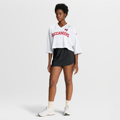Tampa Bay Buccaneers Women's Primetime Cropped Mesh Dri-FIT Fashion Jersey - White Jerseys