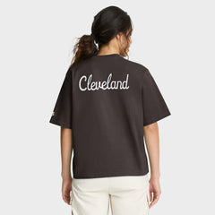 Cleveland Browns Women's Rewind Pocket Boxy T-Shirt - Brown T-shirts