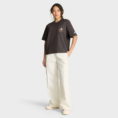 Cleveland Browns Women's Rewind Pocket Boxy T-Shirt - Brown T-shirts