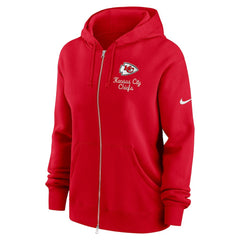 Kansas City Chiefs Women's Phoenix Rewind Full-Zip Hoodie - Red Hoodies