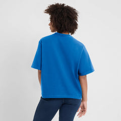 Detroit Lions Women's Essential Script Relaxed Boxy T-Shirt - Blue T-shirts