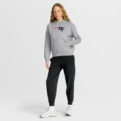 New England Patriots Women's Club Fleece Hoodie - Heather Gray Hoodies