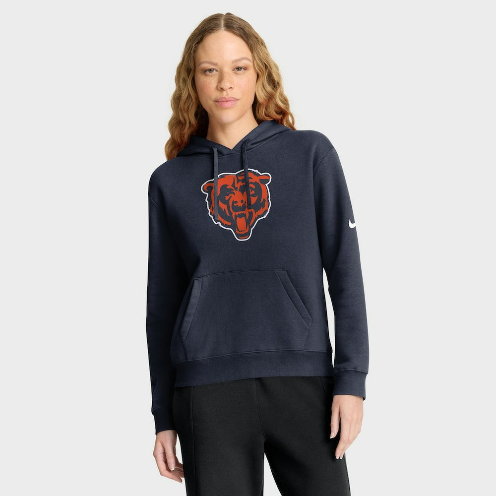 Chicago Bears Women's Club Fleece Hoodie - Navy Hoodies