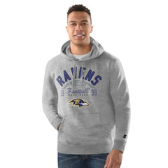 Baltimore Ravens Starter Pullover Hoodie - Gray Hoodies