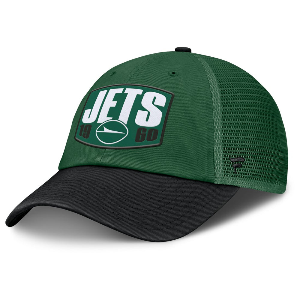 New York Jets Franchise Trucker Adjustable Hat - Green/Black Hats