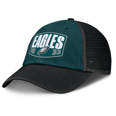 Philadelphia Eagles Franchise Trucker Adjustable Hat - Midnight Green/Black Hats