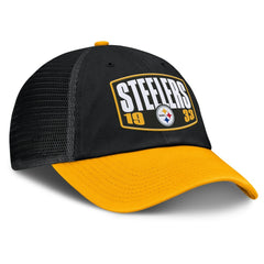 Pittsburgh Steelers Franchise Trucker Adjustable Hat - Black/Gold Hats