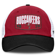 Tampa Bay Buccaneers Franchise Trucker Adjustable Hat - Red/Pewter Hats