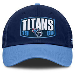 Tennessee Titans Franchise Trucker Adjustable Hat - Navy/Light Blue Hats