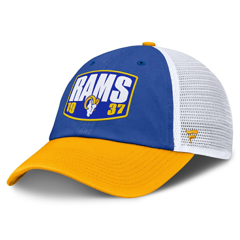 Los Angeles Rams Franchise Trucker Adjustable Hat - Royal/Gold Hats