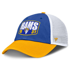 Los Angeles Rams Franchise Trucker Adjustable Hat - Royal/Gold Hats