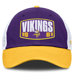 Minnesota Vikings Franchise Trucker Adjustable Hat - Purple/Gold Hats