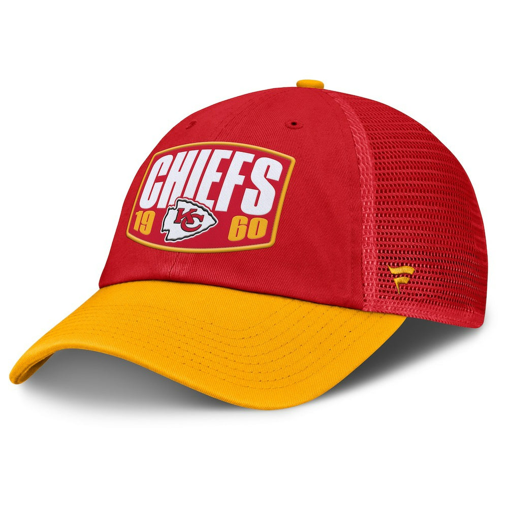 Kansas City Chiefs Franchise Trucker Adjustable Hat - Red/Gold Hats