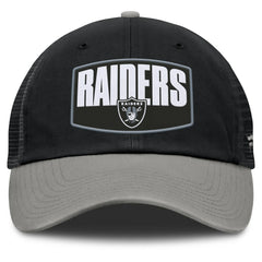 Las Vegas Raiders Franchise Trucker Adjustable Hat - Black/Gray Hats