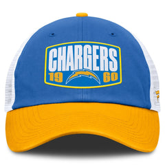 Los Angeles Chargers Franchise Trucker Adjustable Hat - Powder Blue/Gold Hats