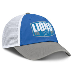 Detroit Lions Franchise Trucker Adjustable Hat - Blue/Gray Hats