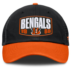 Cincinnati Bengals Franchise Trucker Adjustable Hat - Black/Orange Hats