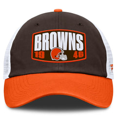 Cleveland Browns Franchise Trucker Adjustable Hat - Brown/Orange Hats